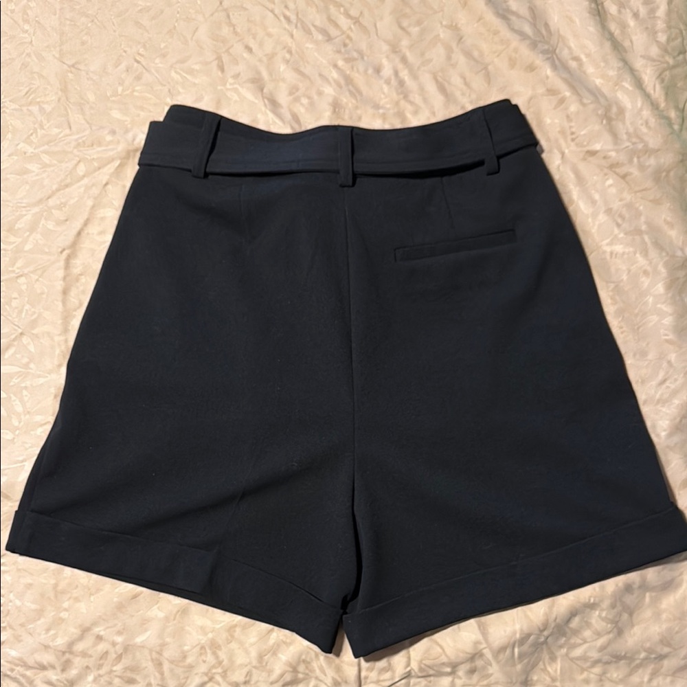 Anne Klein High Waist Black Tailored Shorts - Picture 5 of 5